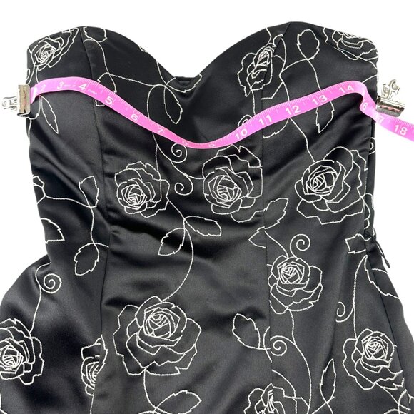 White House Black Market Strapless Floral Mini Dress - Picture 6 of 8